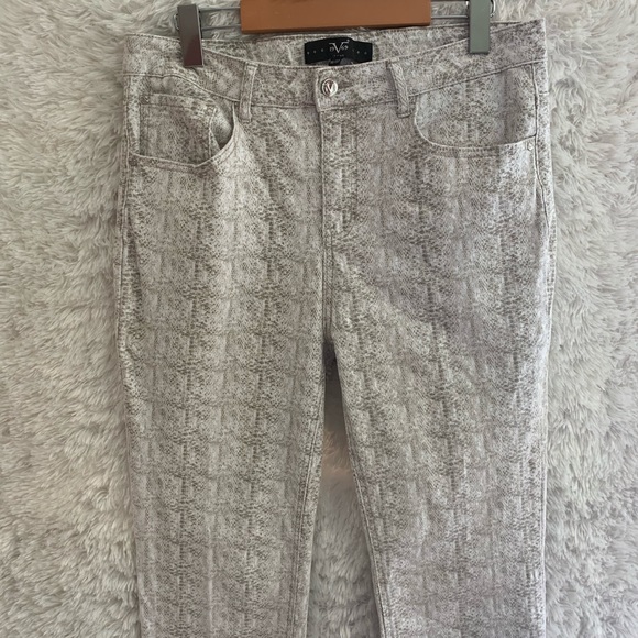 Versace 19•69 Italia Snake Skin Printed Cotton Pants. - Picture 3 of 9